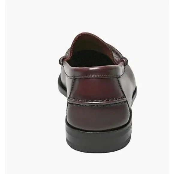 NIB Florsheim Berkley Men's Moc Toe Penny Loafer Burgundy Size 9 $145 [jb] - Picture 7 of 16